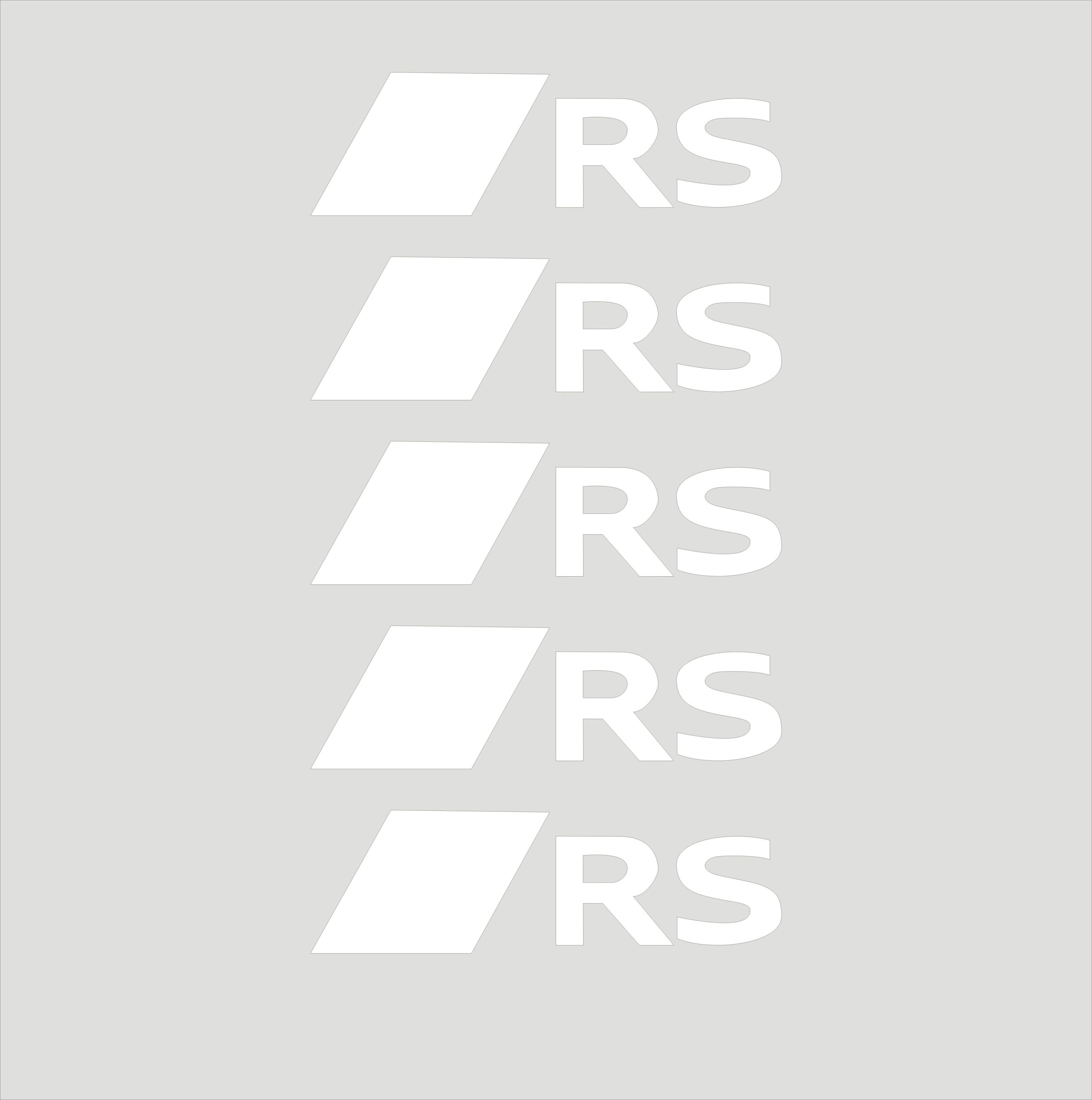 Audi Rs Wzór 2024+ 5 Naklejek Na Alufelgi Oryginalne Hi-temp 8LAT Białe