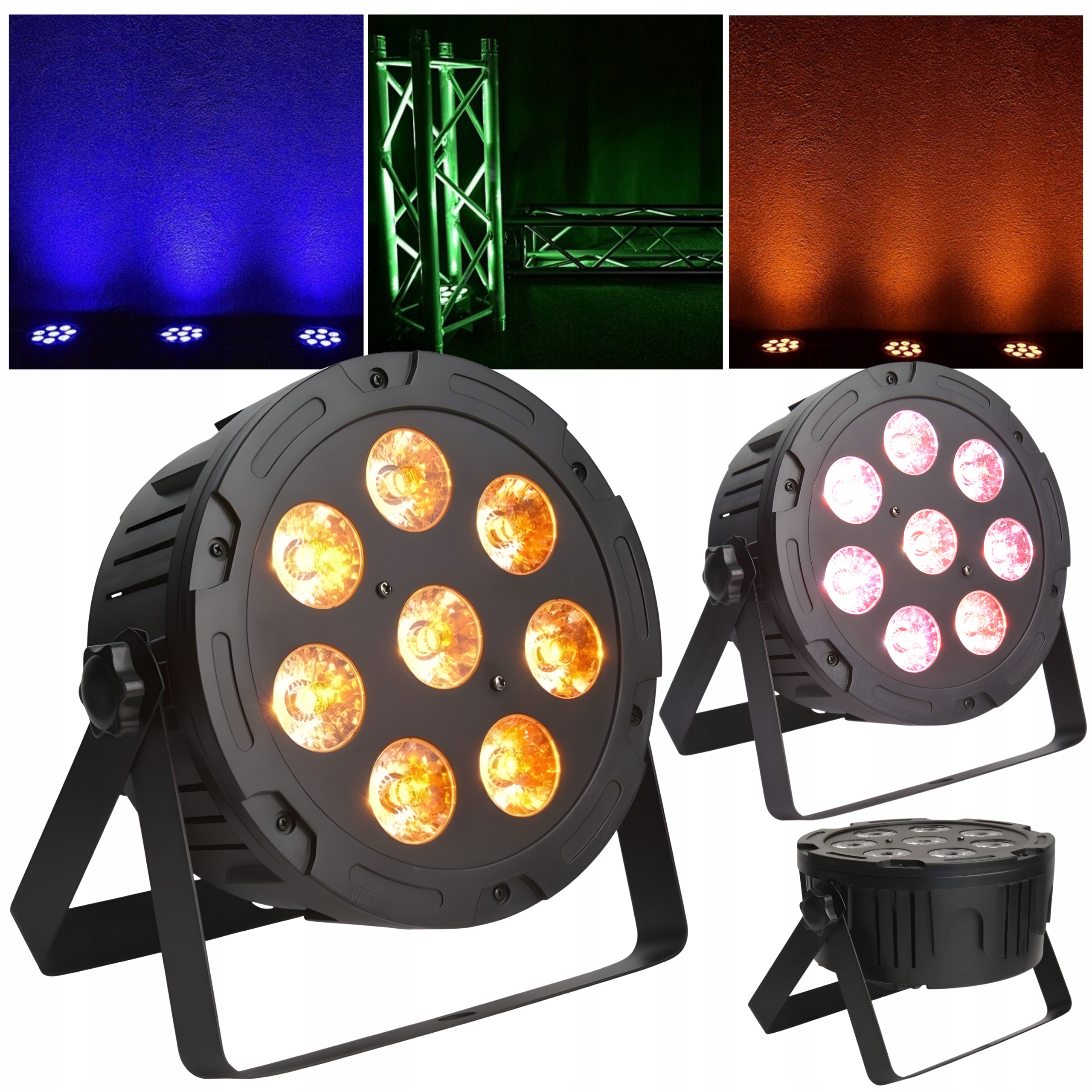 Scénický Diskotékový Reflektor Kolorofon Lampa Disco Penta Par 8x12W Rgbwa