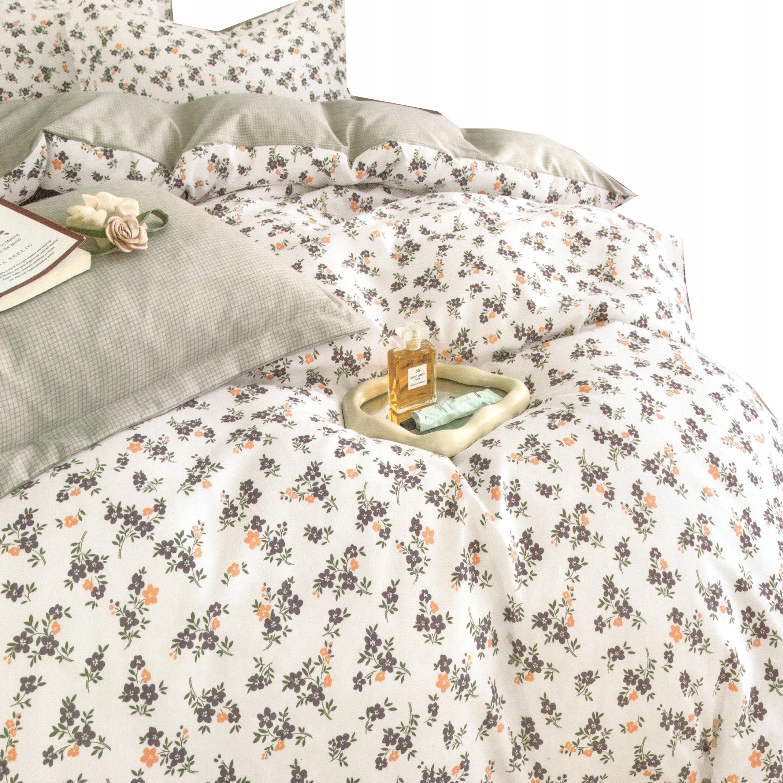 GRUBA POŚCIEL DWUSTRONNA 180X200 BAWEŁNA FLANELA + PRZEŚCIERADŁO KOMPLET