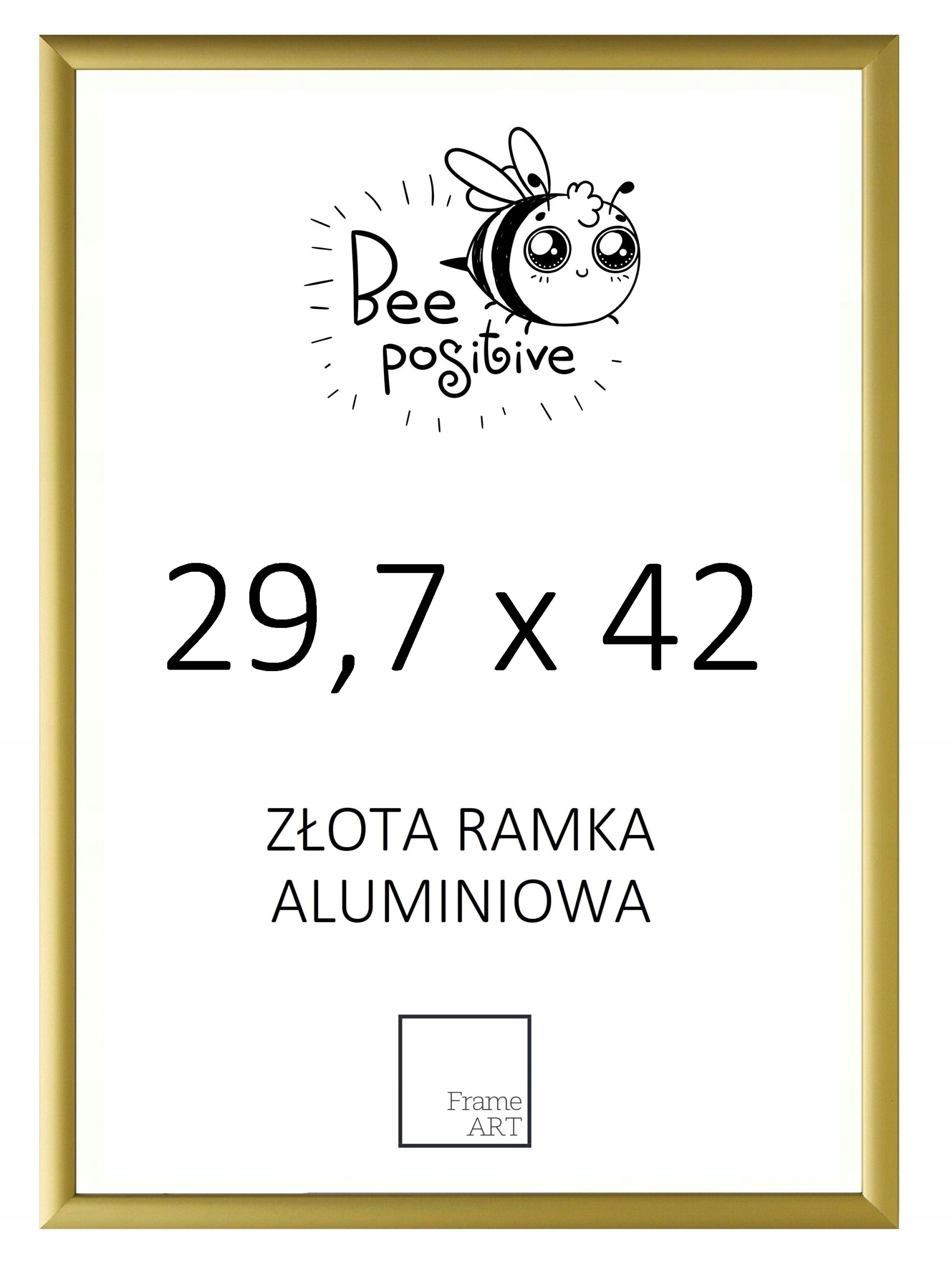 

Złota Rama Aluminiowa 29,7x42 Plakat 42x29,7 Dyblo