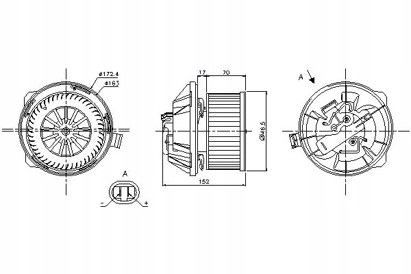 ниссенс моторчик печки CITROEN C5 и 1.8 16V (