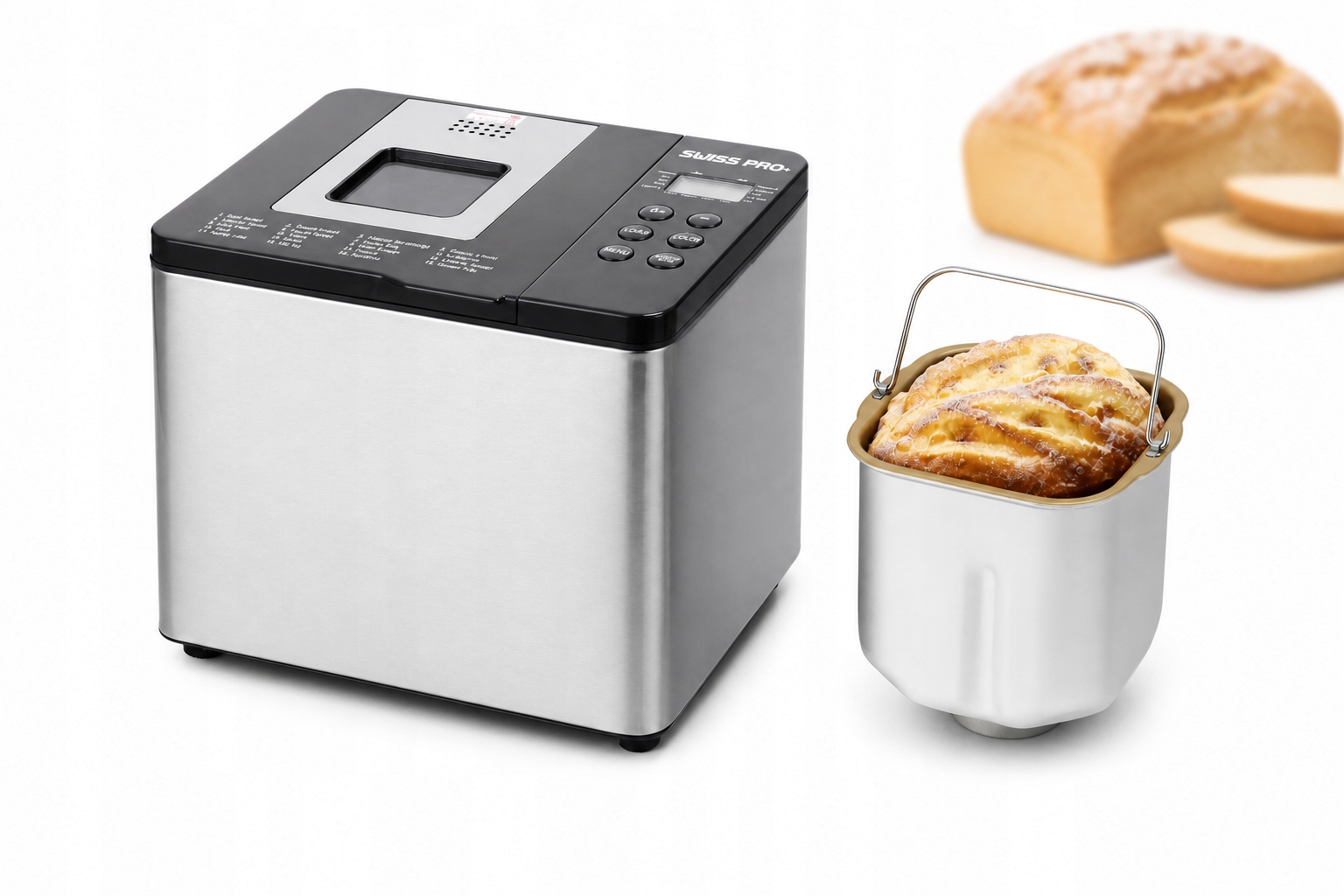 Wypiekacz Do Chleba 550W Automatyczny Maszyna Do Pieczenia 19 programów
