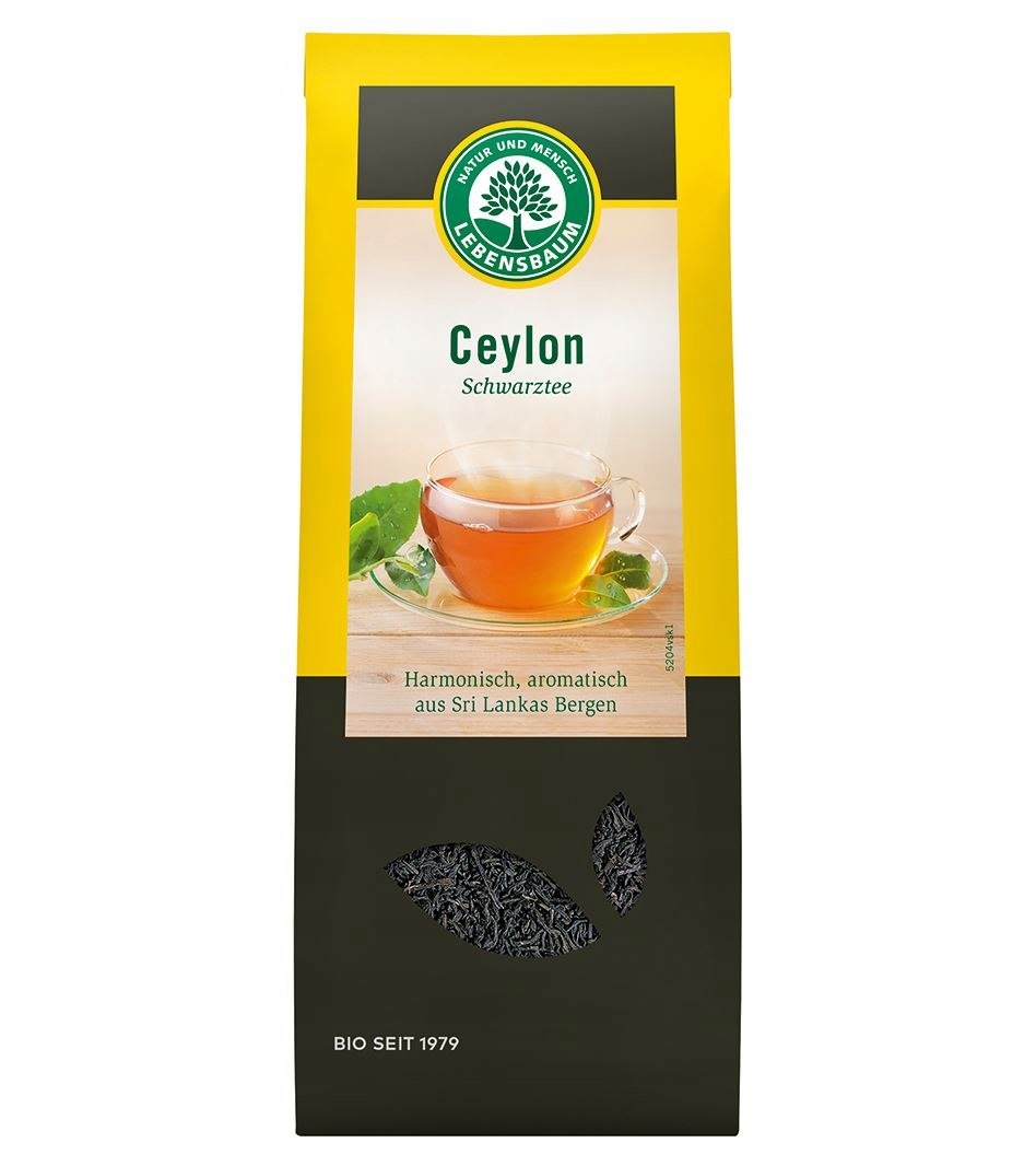 Lebensbaum Čaj Černý Cejlonský Listový Bio 75 g