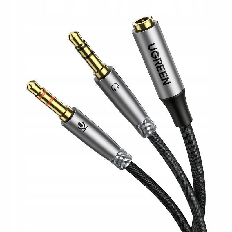 Ugreen AV193 Rozdzielacz audio Aux słuchawki mikrofon do kabel mini jack