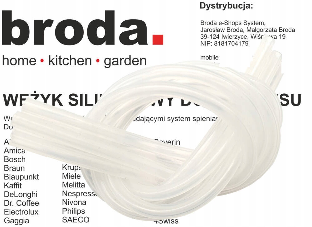 

Silikonowy wężyk do ekspresu Jura