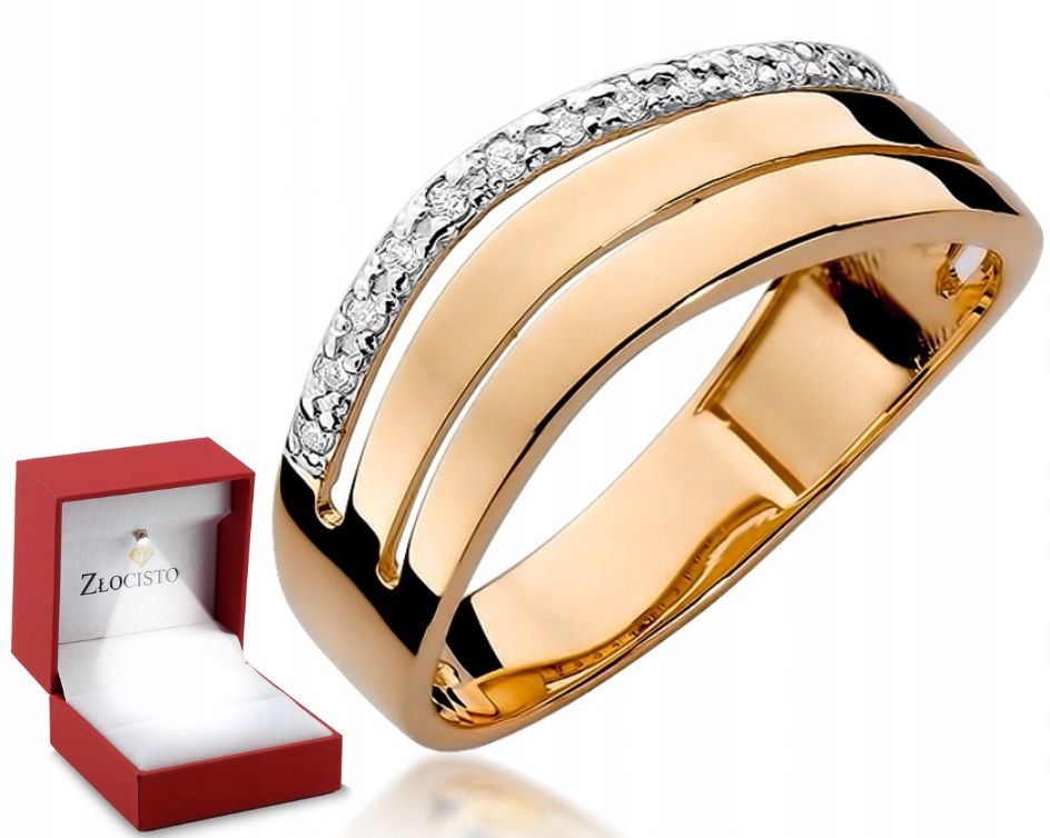 Zlatý Prstýnek S Briliantem 585 Z Růžového Zlata