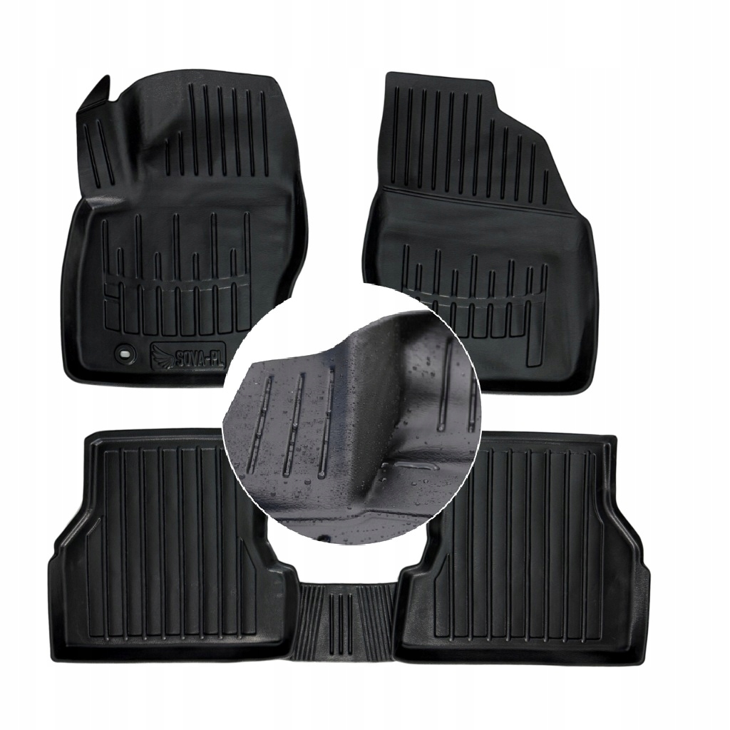 Gumové rohože pro stěrače Ford Focus Mk2 2004-2011 Korytka Ud