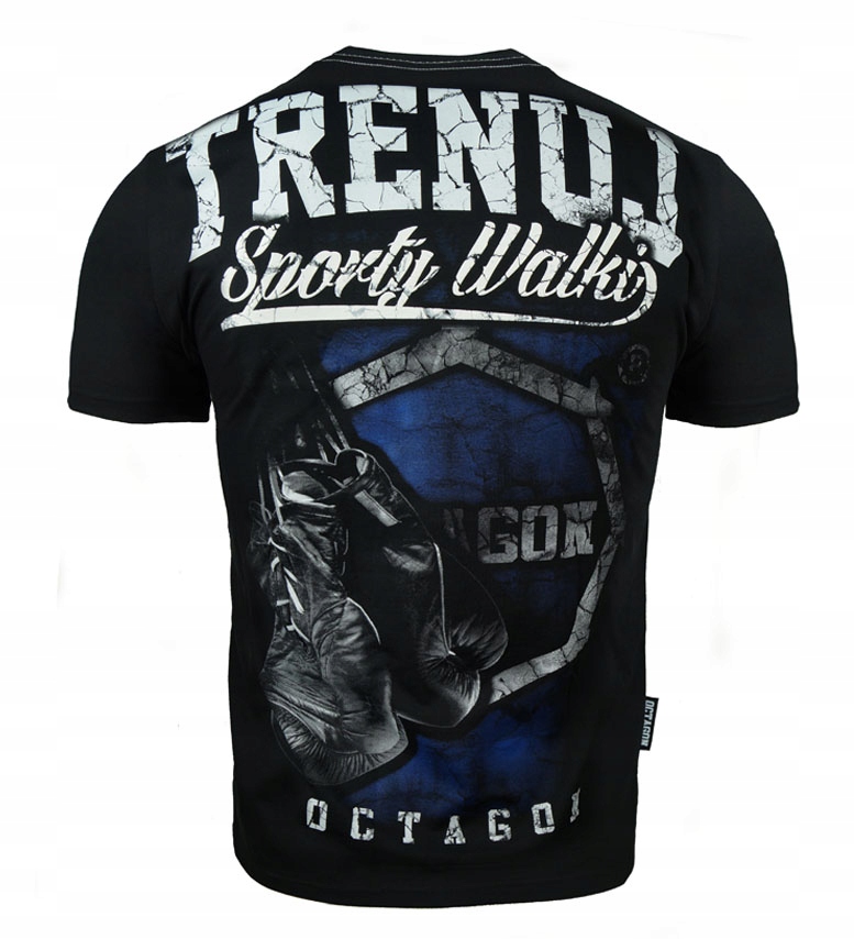 

T-shirt koszulka Octagon nadruk Tsw czarna M