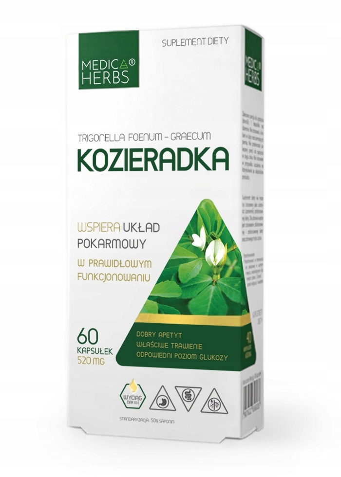 

100% czysta Kozieradka 3000mg ochrona wątroby 60ka