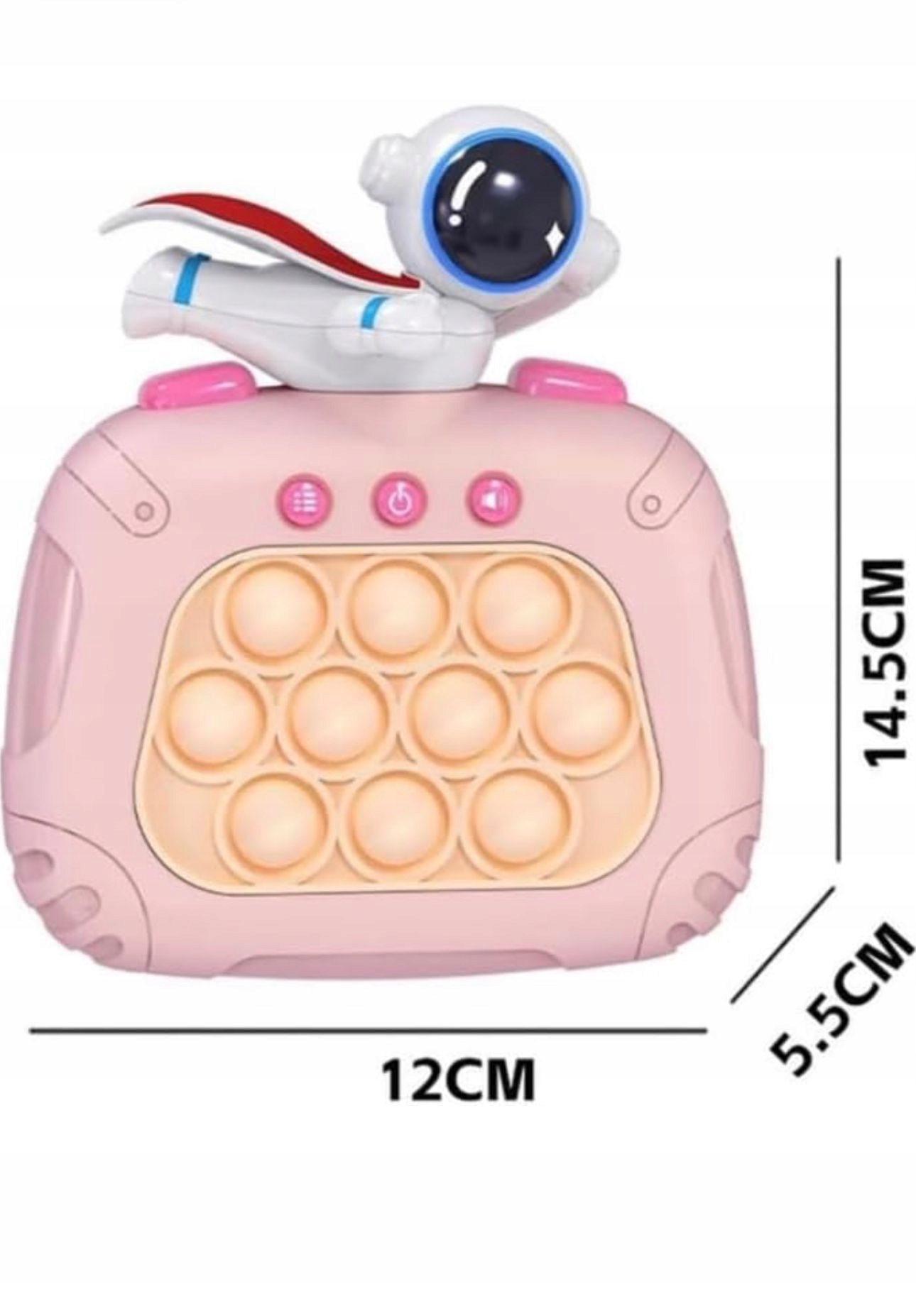 GRA ZRĘCZNOSCIOWA POP IT ELEKTRYCZNA KOSMONAUTA Minimalna liczba graczy 1
