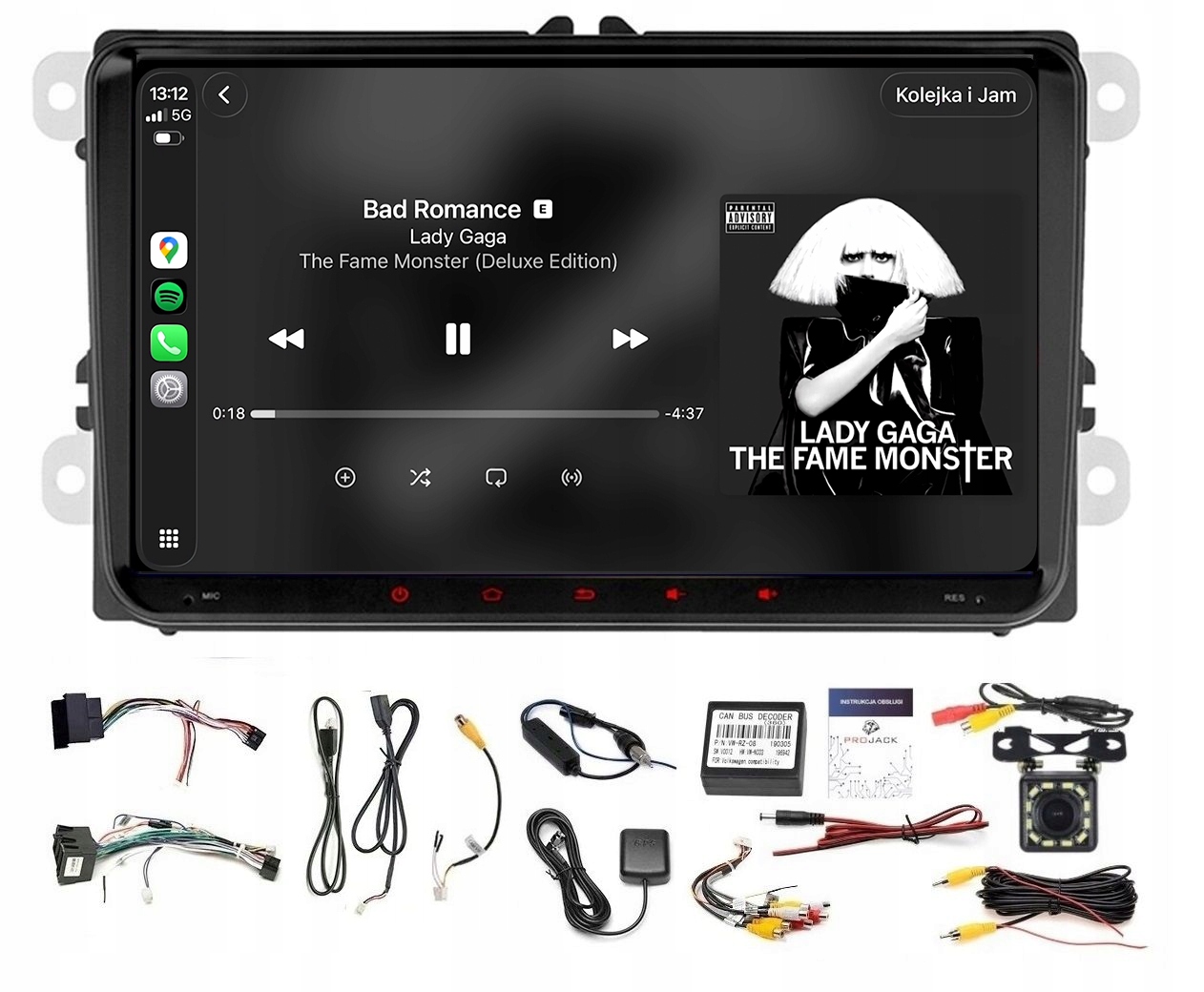 Rádio Navigácia Gps Android Skoda Octavia II 2004-2015 Wifi Carplay 2/64GB