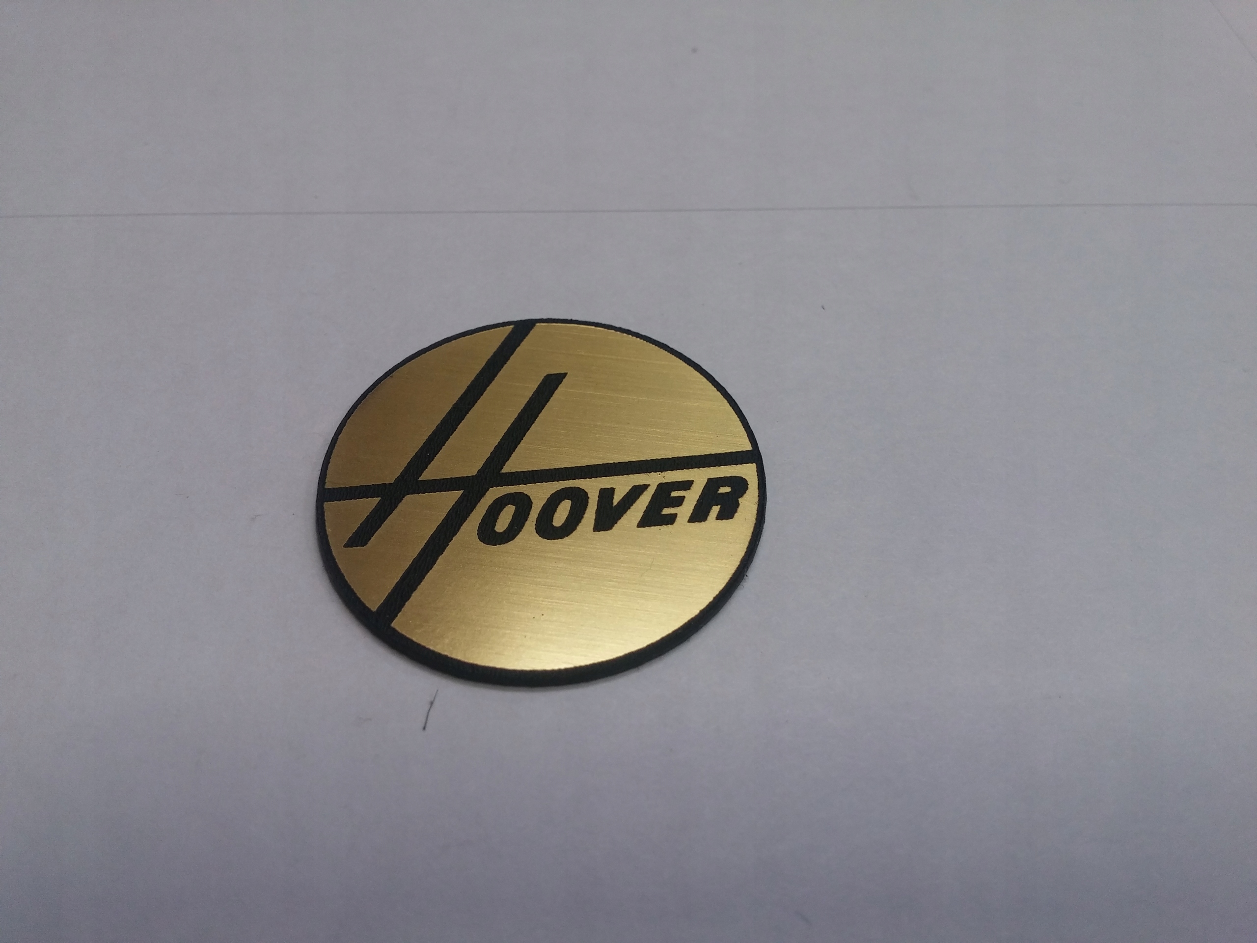 

Hoover naklejka emblemat logo 30 mm *złota