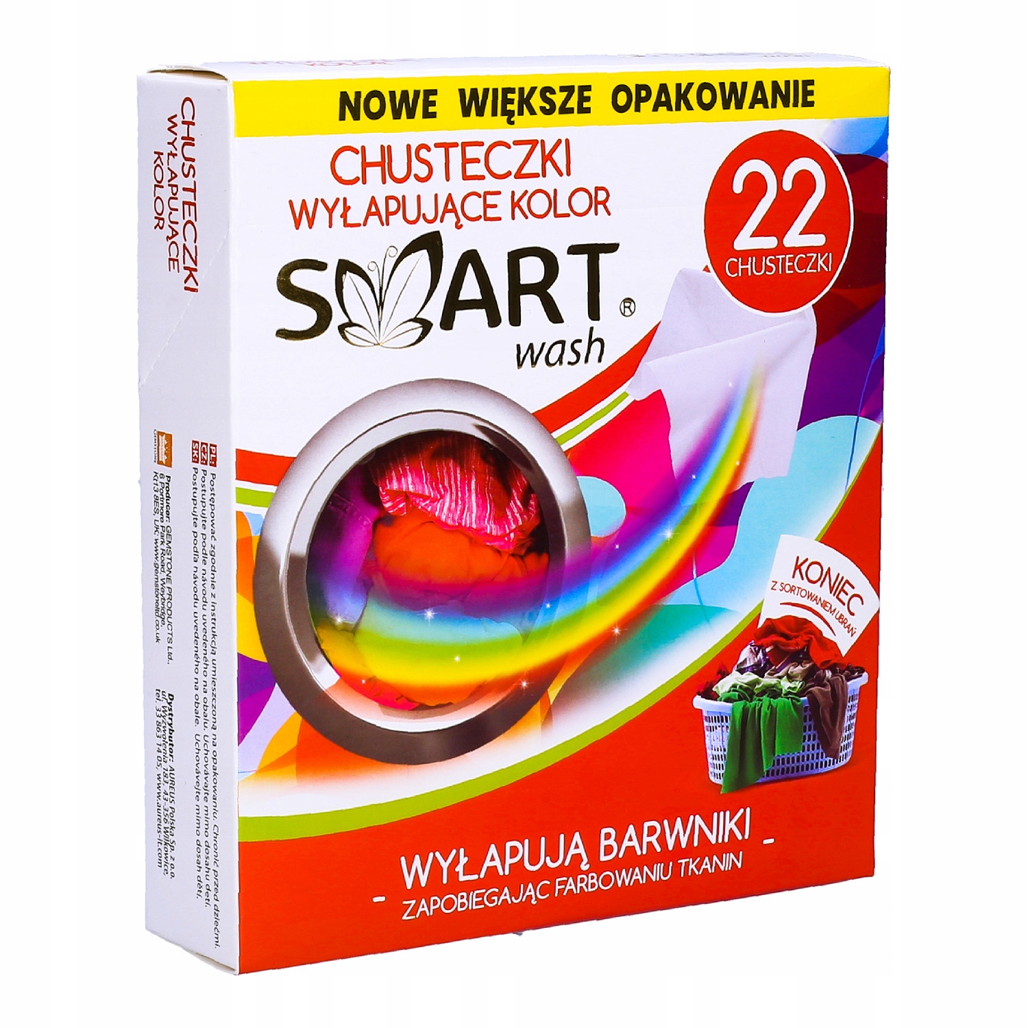 

Chusteczki do prania przeciw farbowaniu ubrań 20