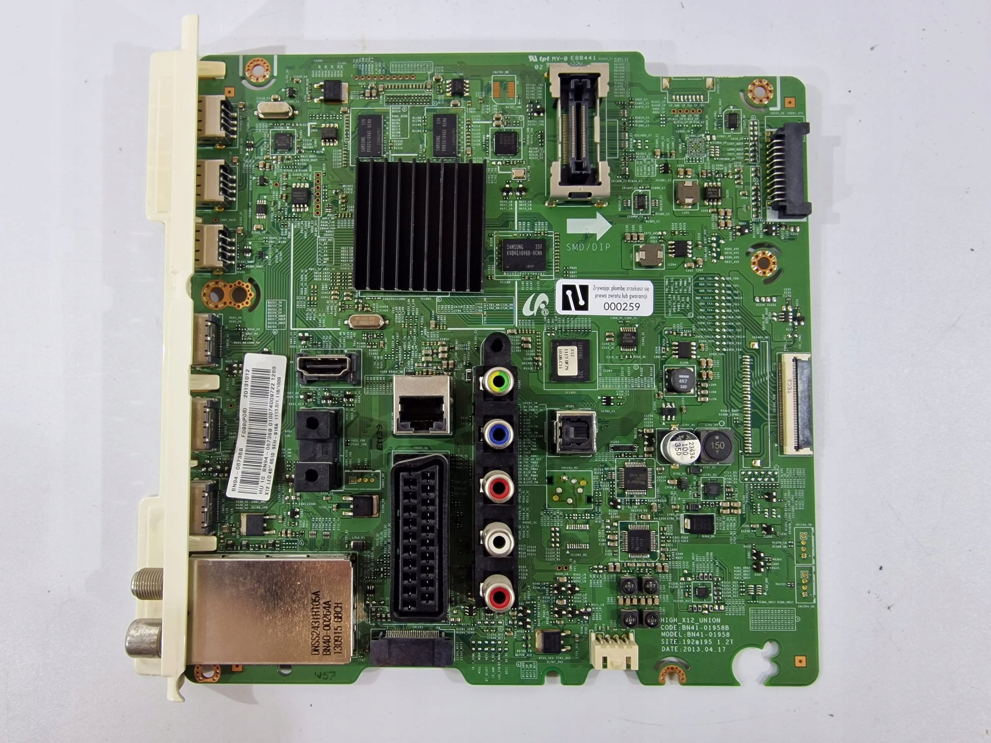 PŁYTA GŁÓWNA BN41-01958B UE40F6510S - Sklep, Opinie, Cena w Allegro.pl