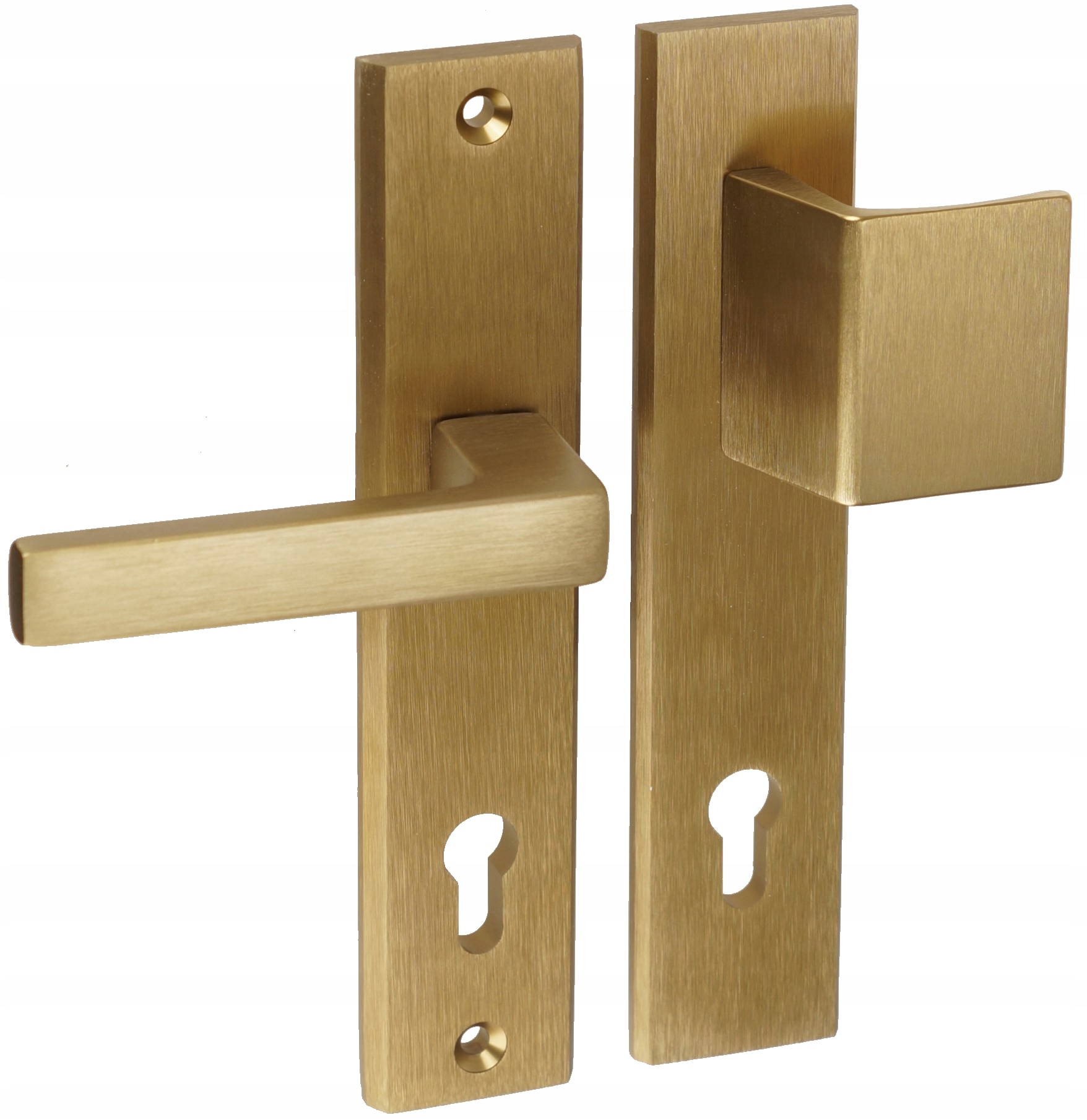 Univerzální Úchytná Klika Pro Vnější Dveře Theo 72 MM, Vložka Patina