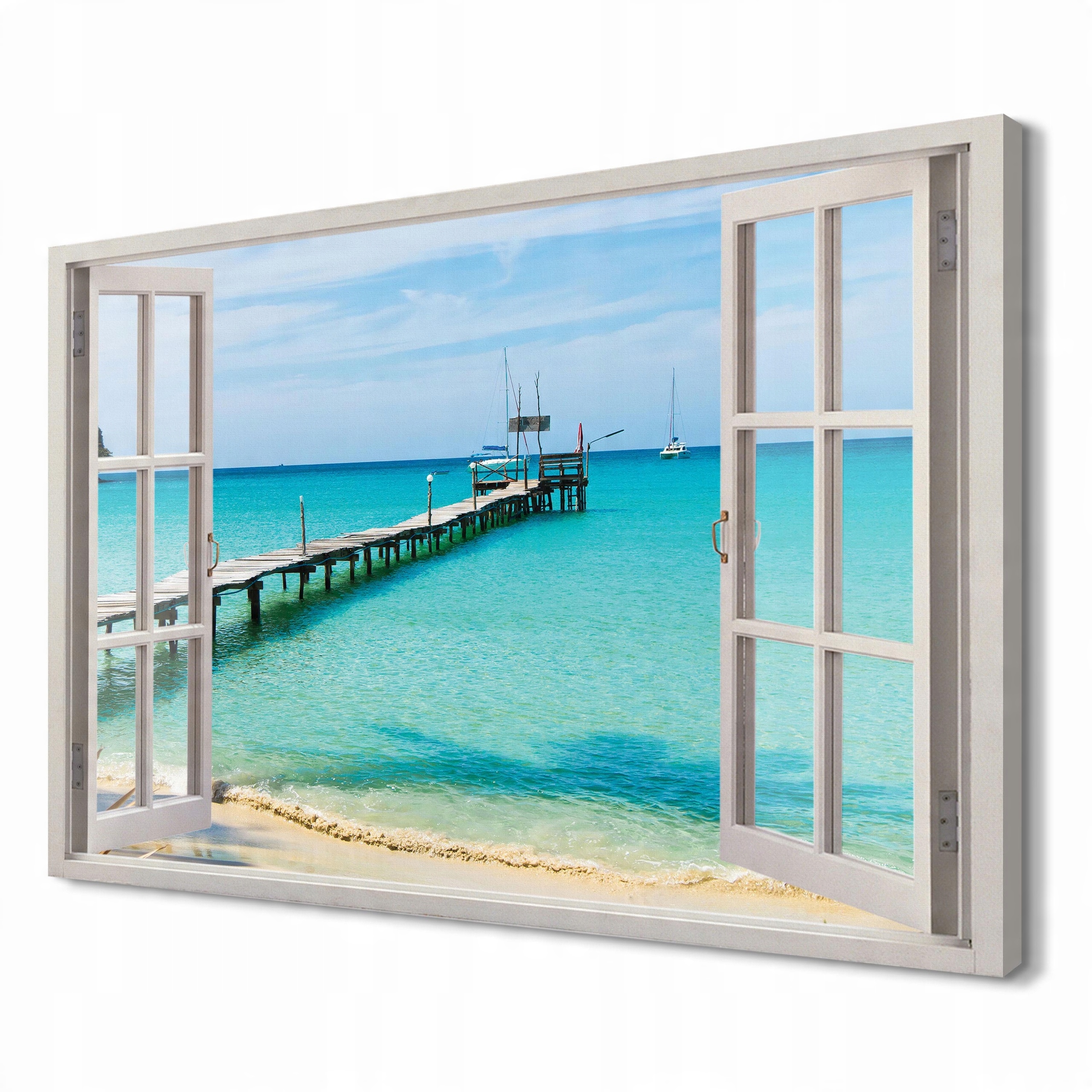 

Niebieskie morze Fotografia na płótnie 3d 120x80