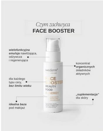 SWEDERM FACE BOOSTER Emulsja do Twarzy 100 ml Działanie wielozadaniowy