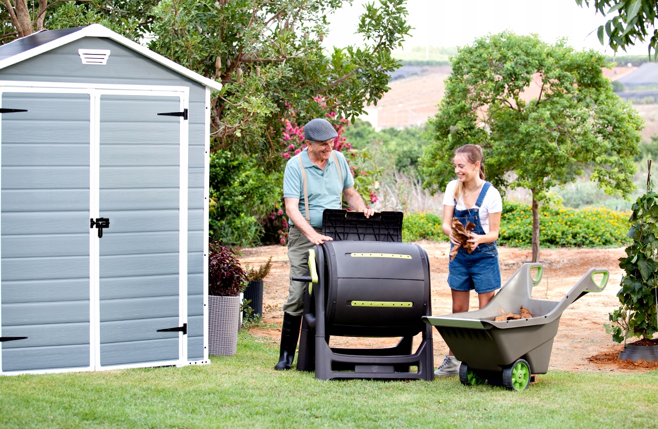 MANOR 6x5 Domek ogrodowy narzędziowy Keter Curver Szerokość produktu 185 cm