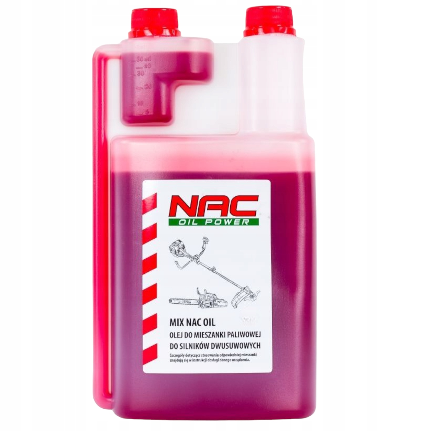 NAC OLEJ 1L CZERWONY 2-SUW 2T DO MIESZANKI KOS PILAREK