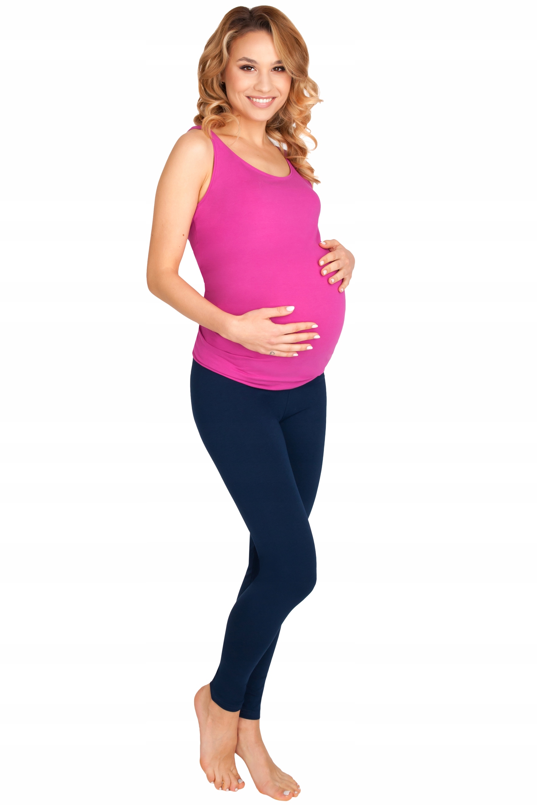 LEGGINSY CIĄŻOWE GETRY Z NISKIM PANELEM