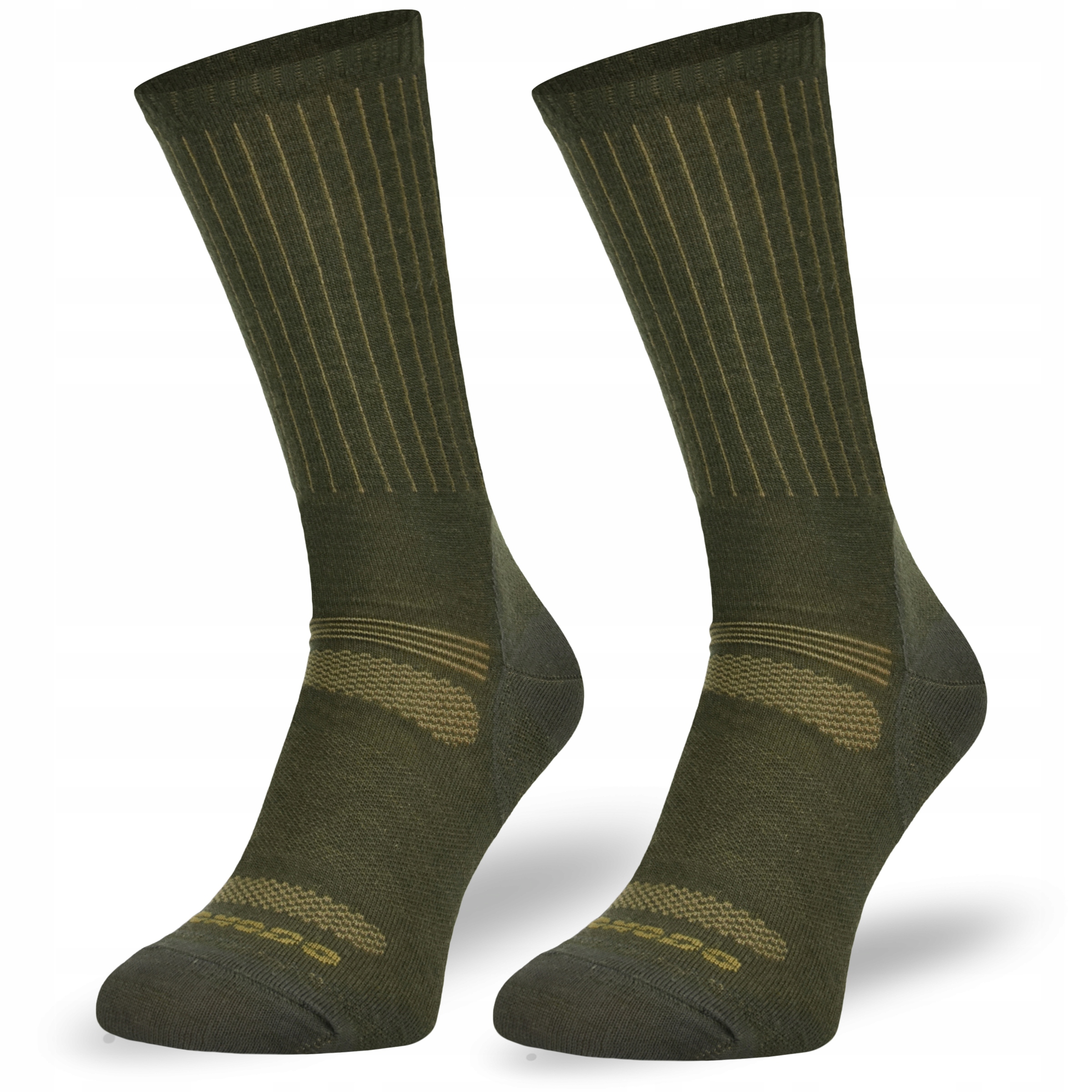 Skarpety merino przeciwkleszczowe zielone r. 35-38, skarpetki harcerskie