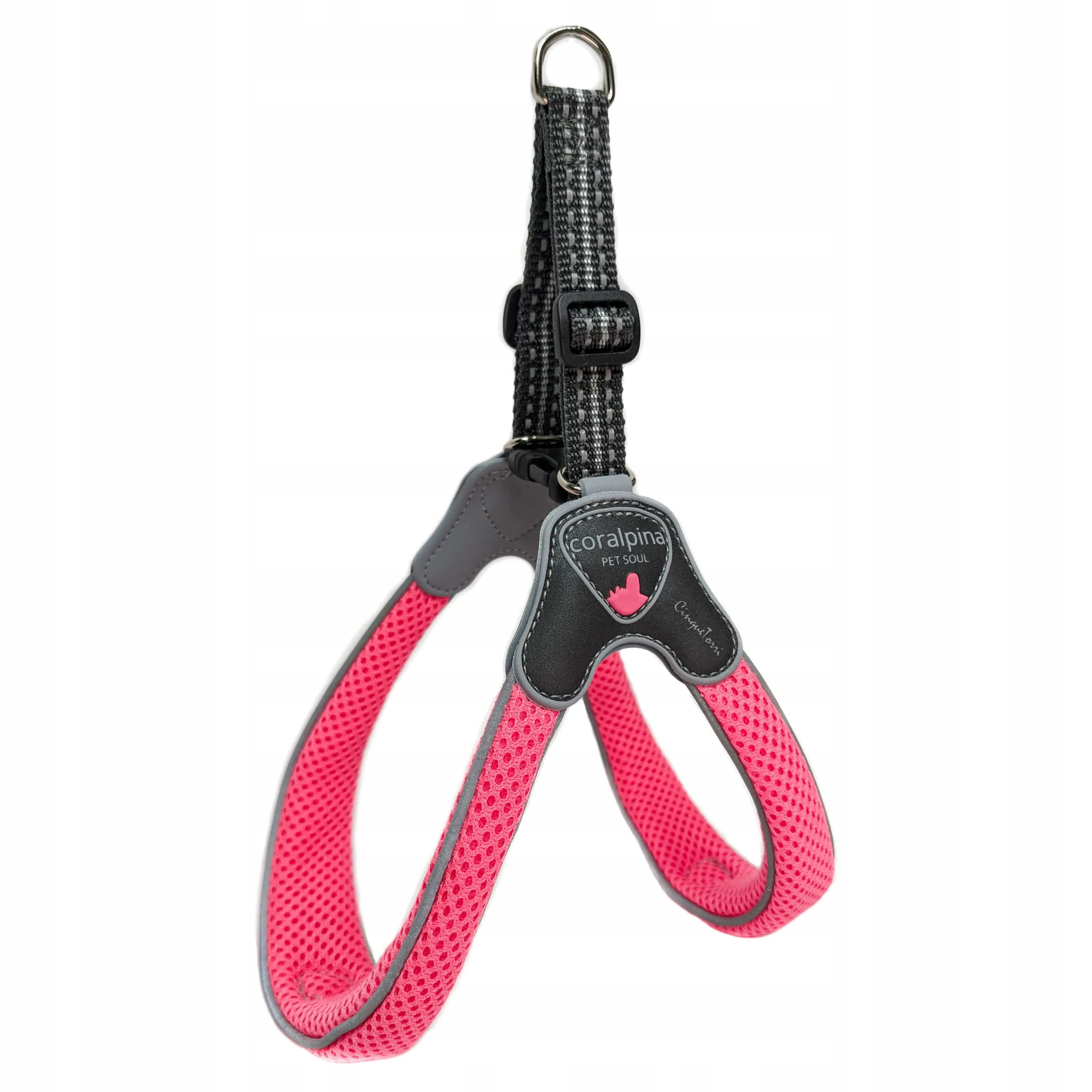 Levně Coralpina Cinquetorri Pink Fluo lehké postroje pro malého a středního psa, 4