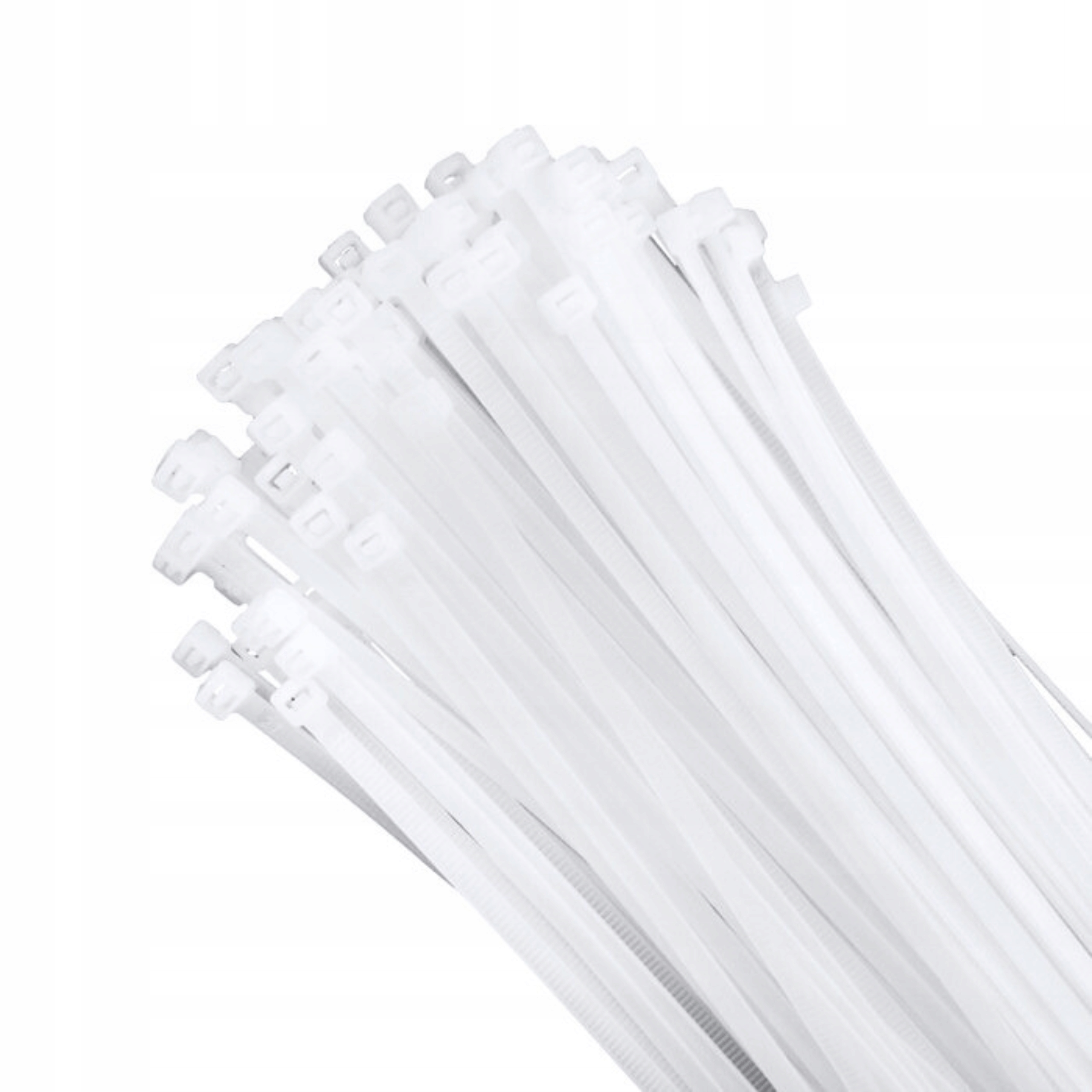 Opaski Zaciskowe Kablowe Białe 3,6x300mm 100sztuk Trytki
