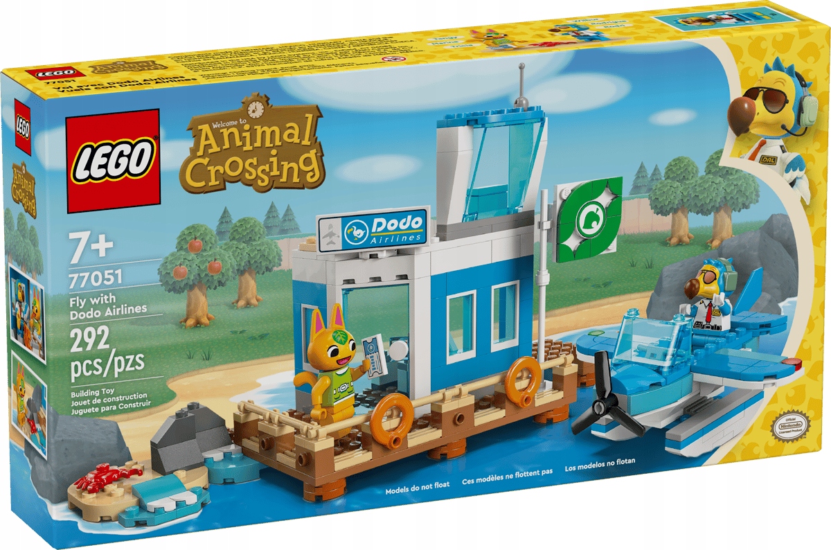 Lego Animal Crossing 77051 Let s Dodo Airlines Letadlo stavebnice letiště 292