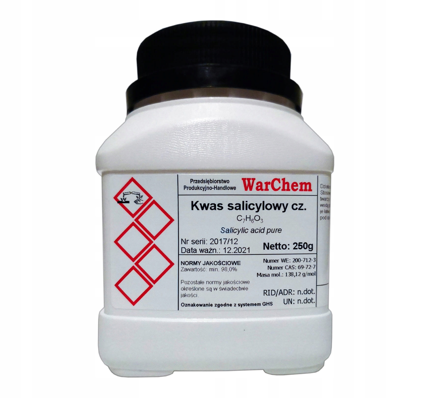 

Kwas Salicylowy czysty 250g