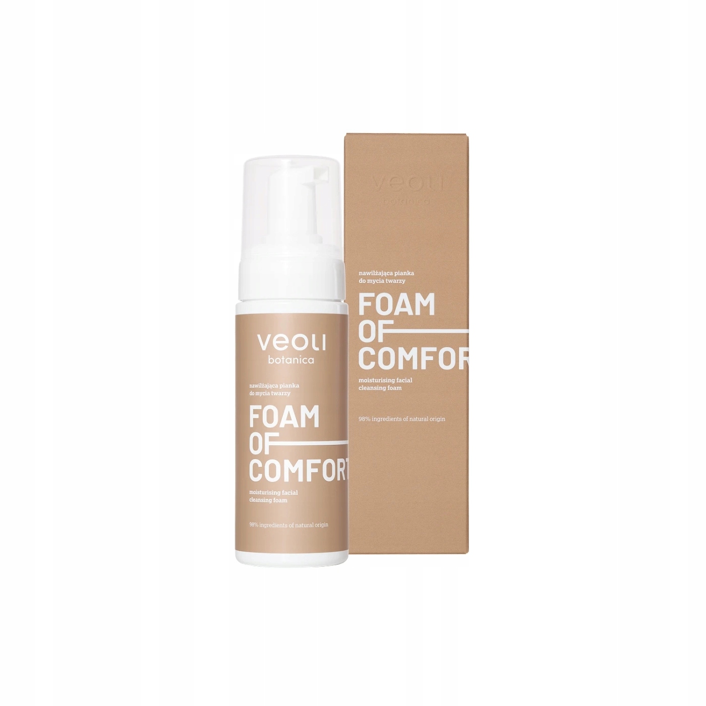 Veoli Botanica Foam Of Comfort Hydratační čisticí pěna na obličej 150 Ml