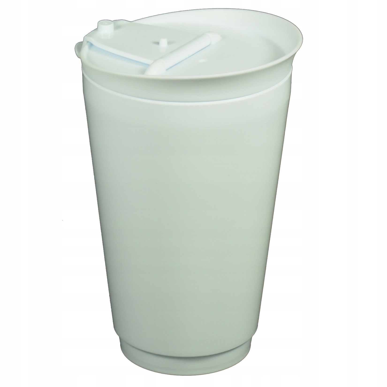 

Kubek z pokrywką 500 ml wielorazowy biały