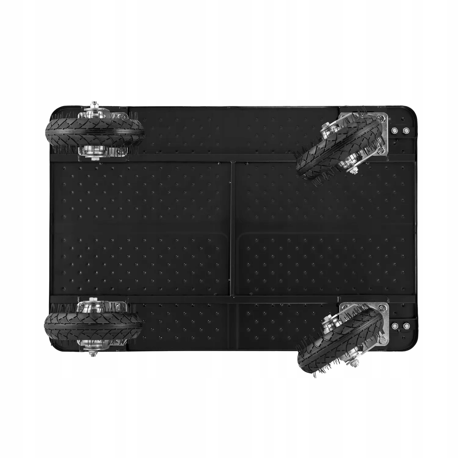 Wózek magazynowy transportowy platformowy składany pompowane koła HIGHER PRO 700 kg LH10-700-P — 25