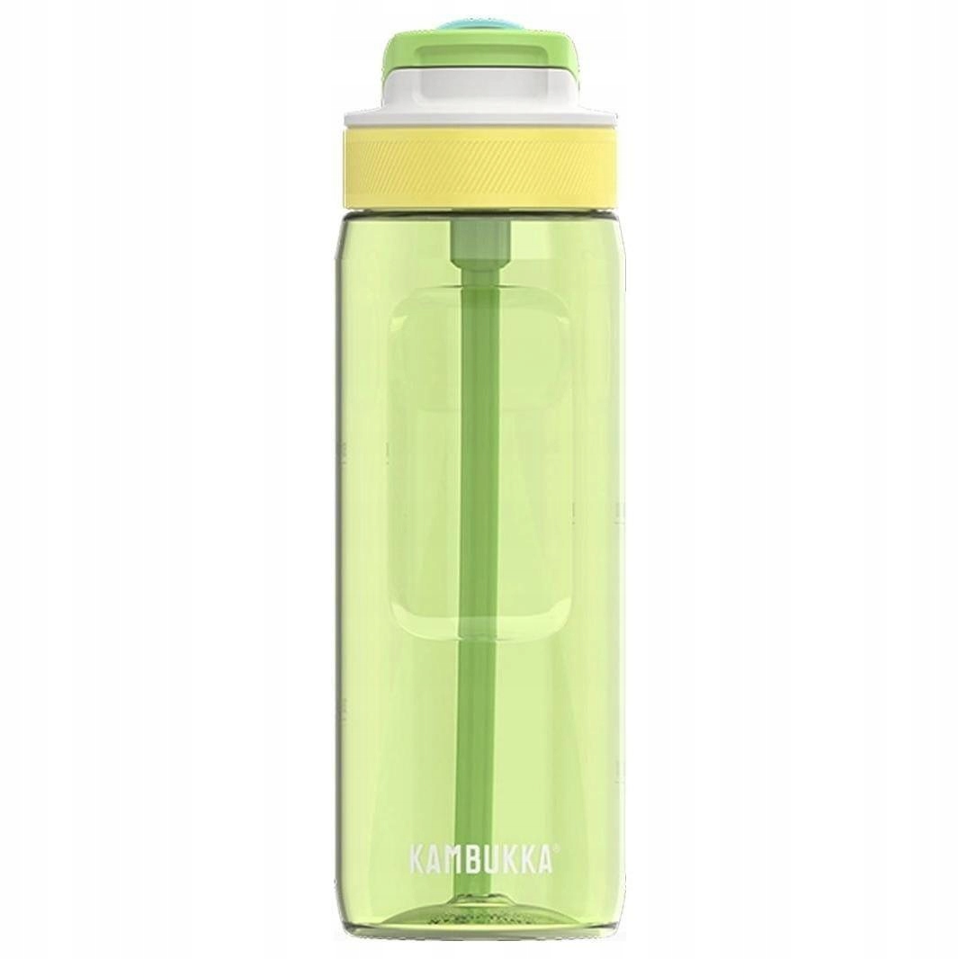 Butelka na wodę ze słomką Kambukka Lagoon Playful Garden 750 ml zielony