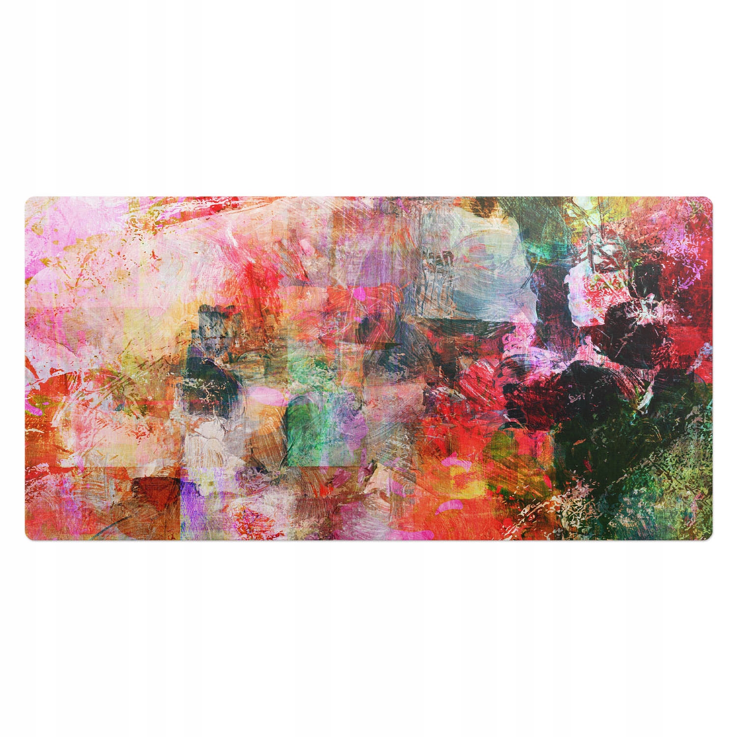 Mata gamingowa z grafiką na biurko Abstrakcyjny wzór mozaikowy 100x50 cm