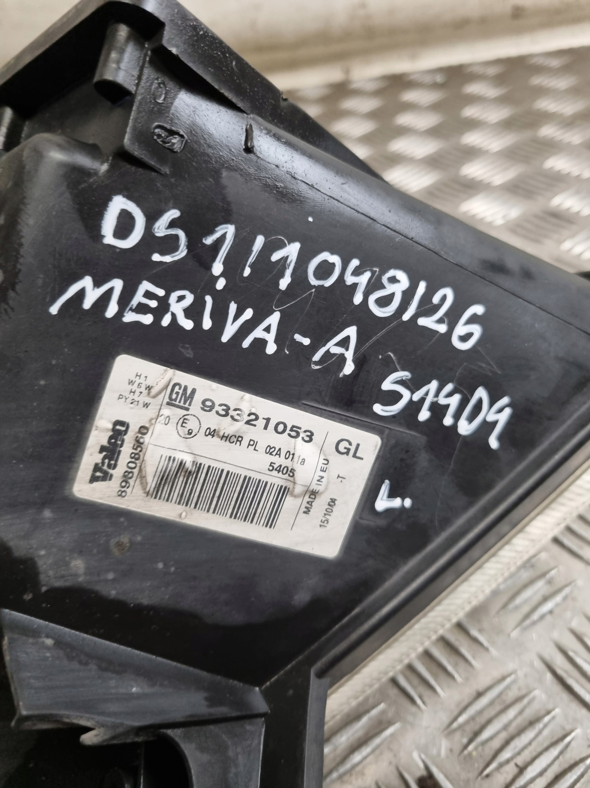 licht links OPEL MERIVA A
