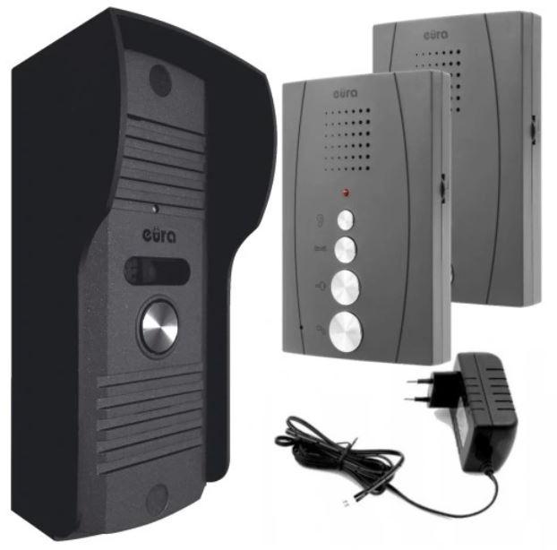 Domofon Eura'' ADP-51A3 ''difesa'' 1-rodinný, 2 unifóny, interkom, hra
