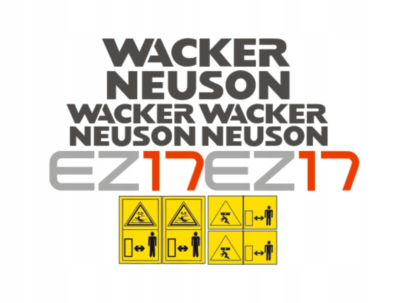 Samolepky s lepením Wacker Neuson EZ17