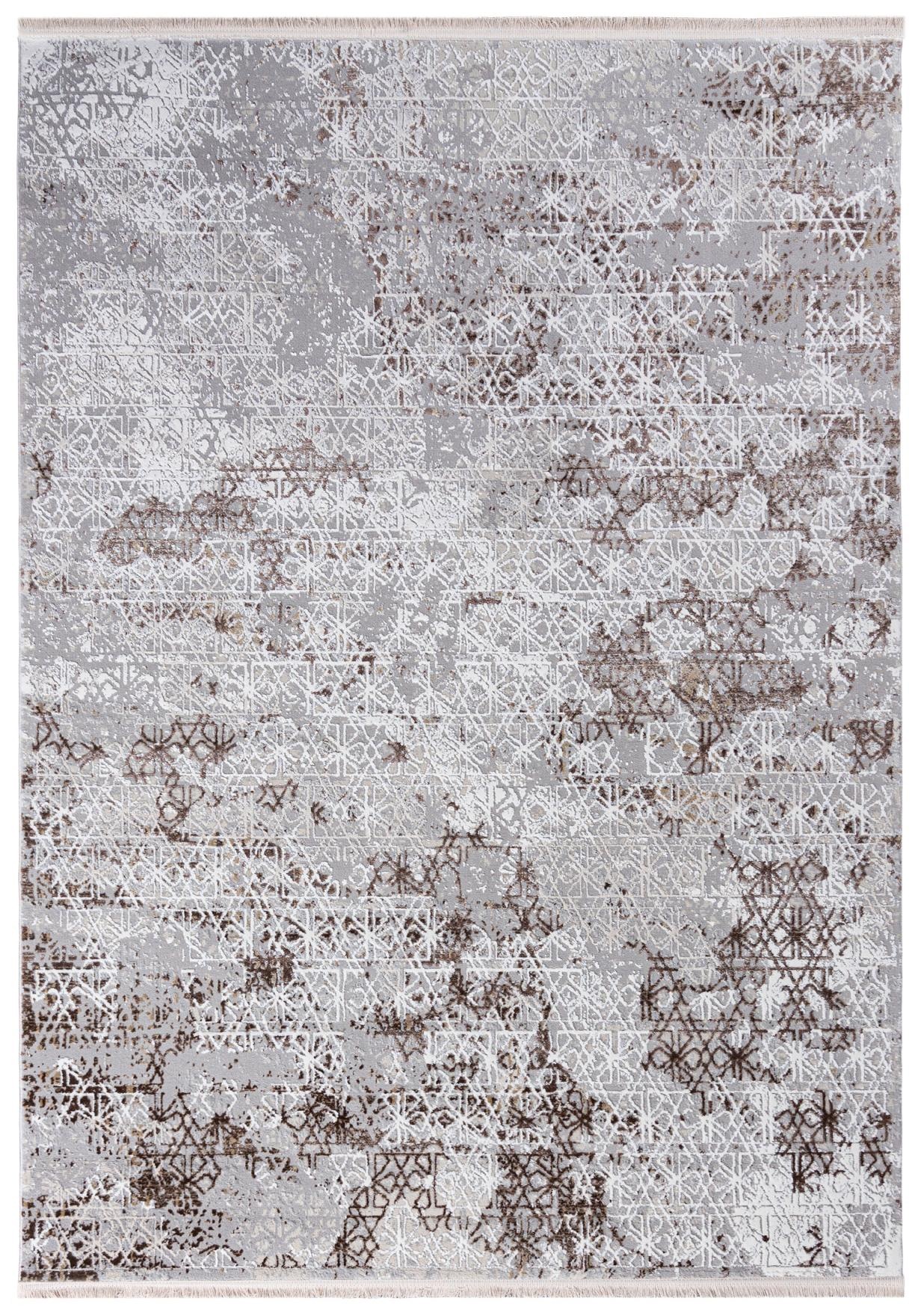 Koberec do obývacího pokoje béžový 300x400 cm abstraktní, moderní, měkký Oeko-Tex