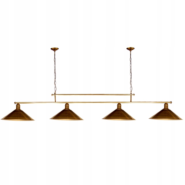 Biliardová lampa, mosadzný luster, lampa nad stôl