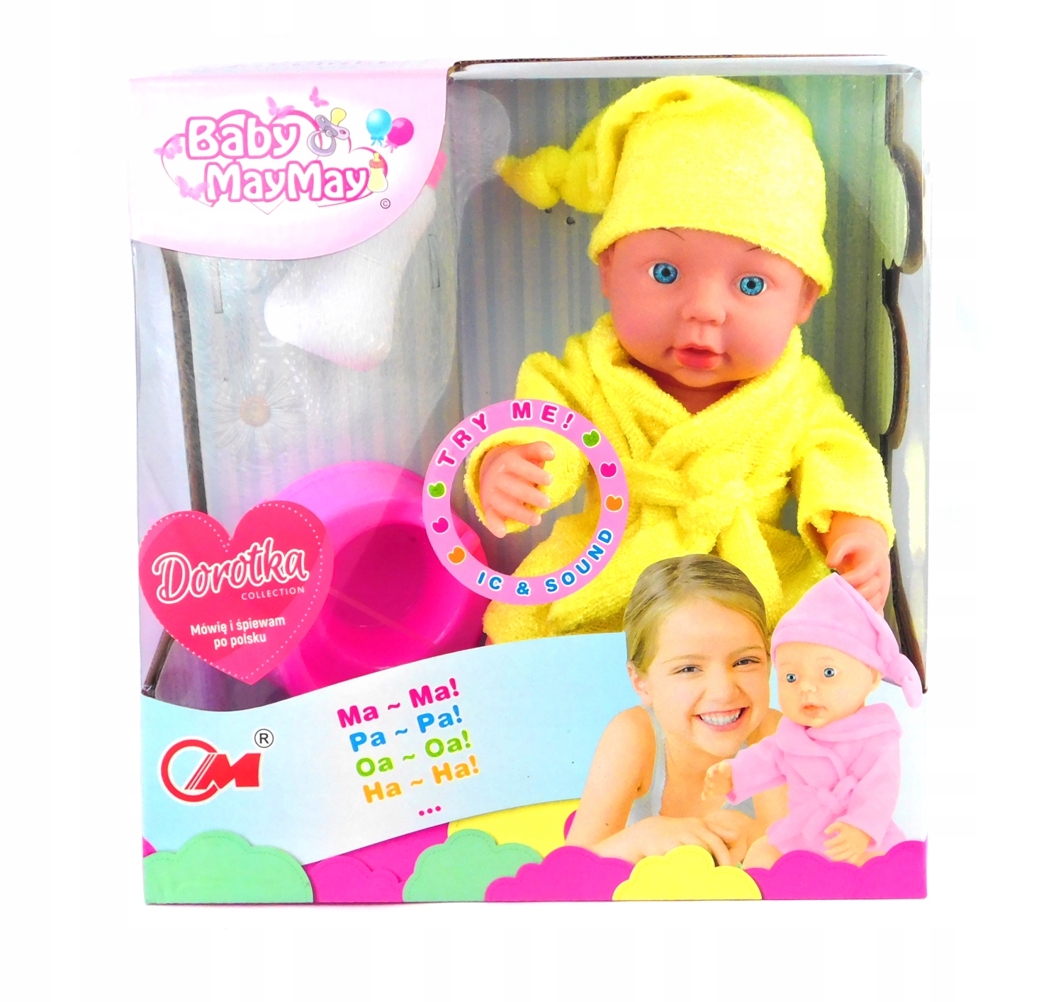 LALKA SIKAJĄCA 32 CM BOBAS BABY MÓWI ŚPIEWA Marka 123Arts