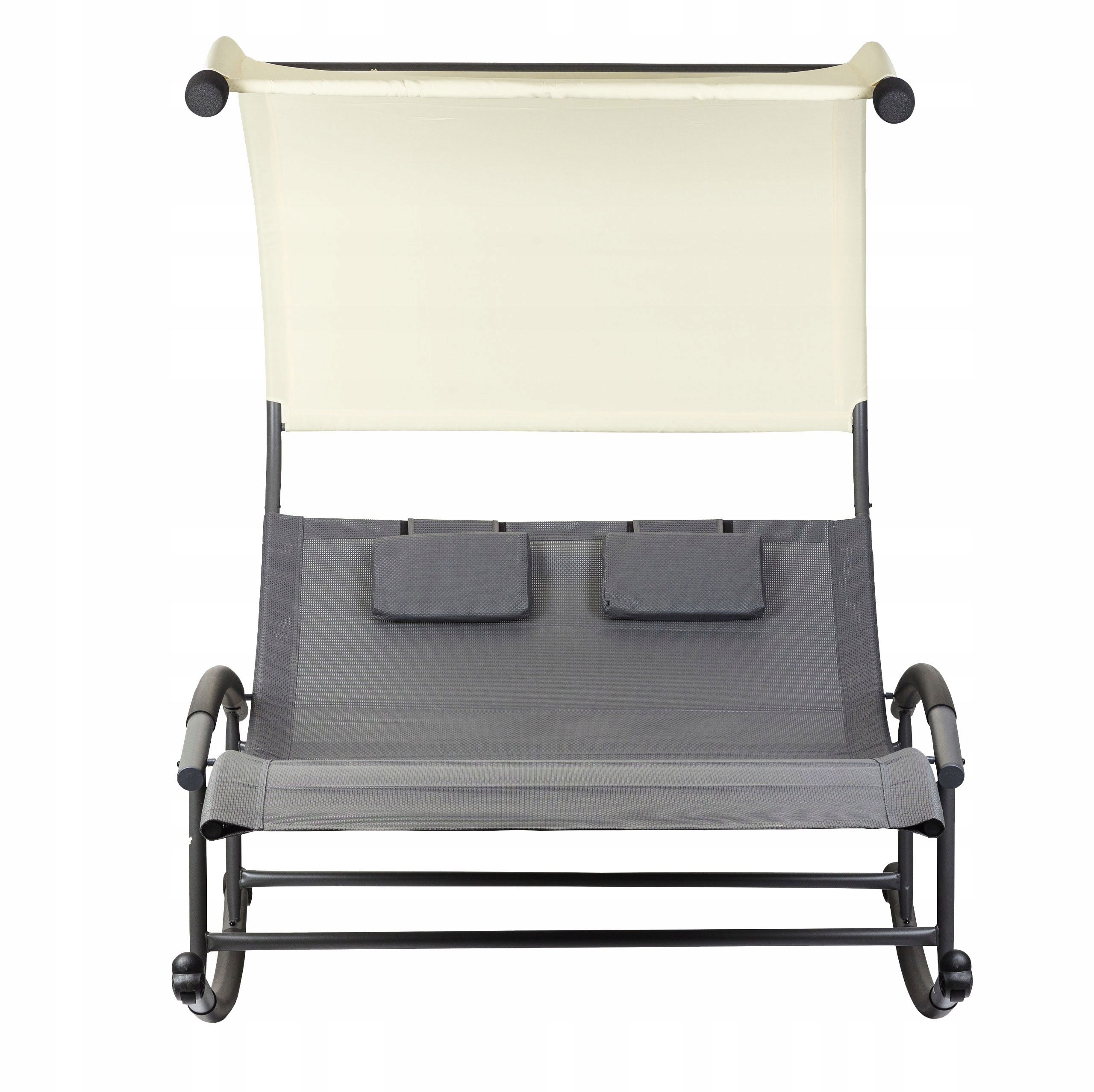 LEŻAK OGRODOWY Dwuosobowy XXL LEŻANKA NA TARAS BUJAK HUŚTAWKA Z DASZKIEM Marka inna