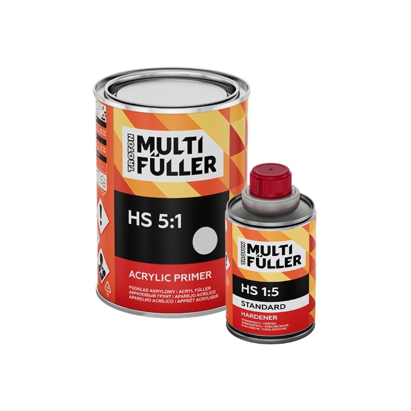 Podkład akrylowy HS Troton Multi Füller 0.8l + utwardzacz 0.16l SZARY