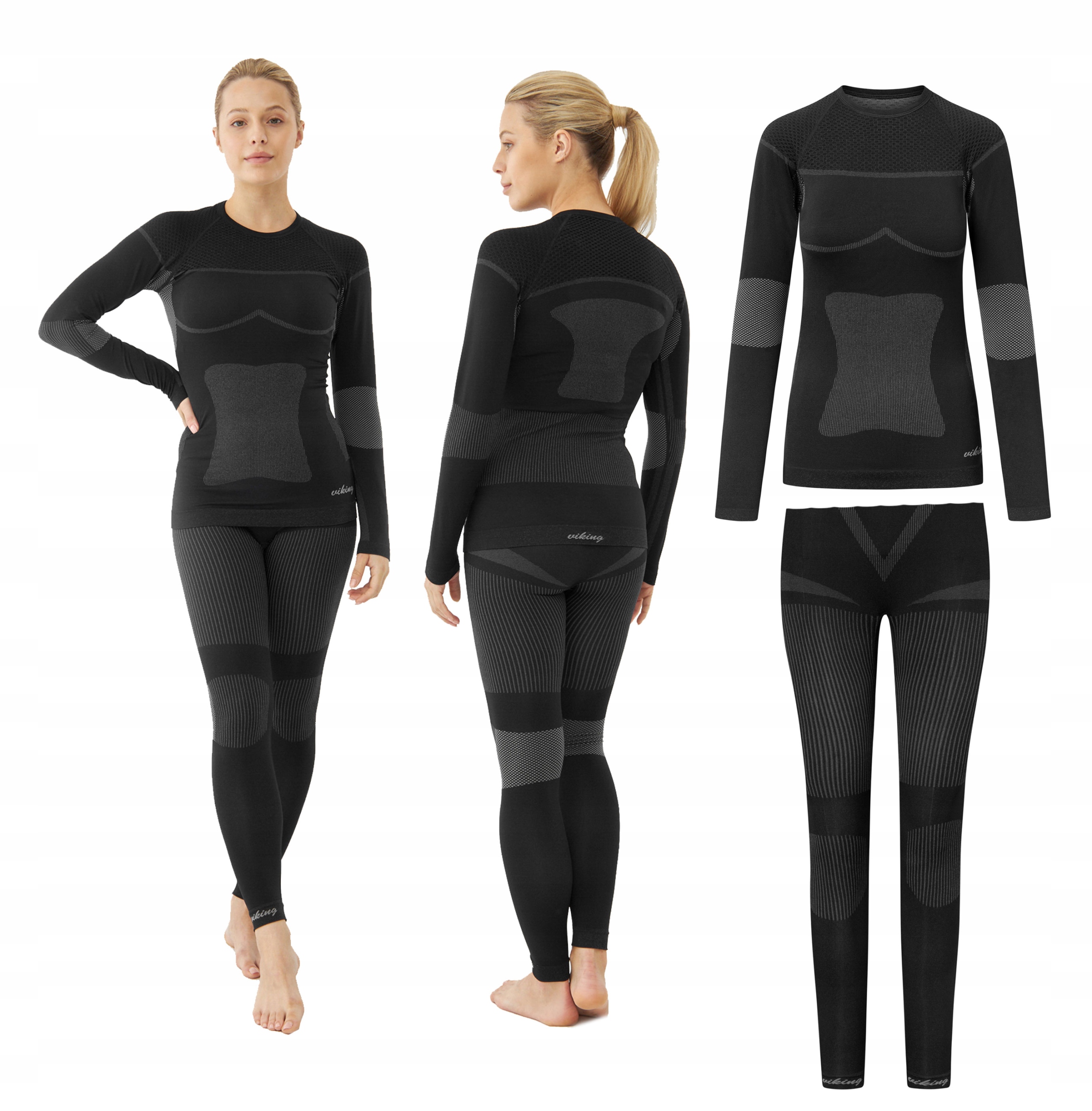 Dámské termoaktivní spodní prádlo komplet Viking Ilsa černá M
