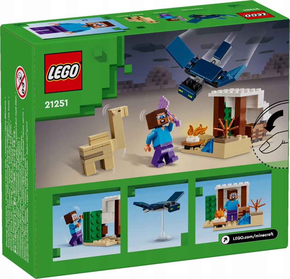 LEGO Minecraft 21251 Pustynna wyprawa Steve'a Marka LEGO