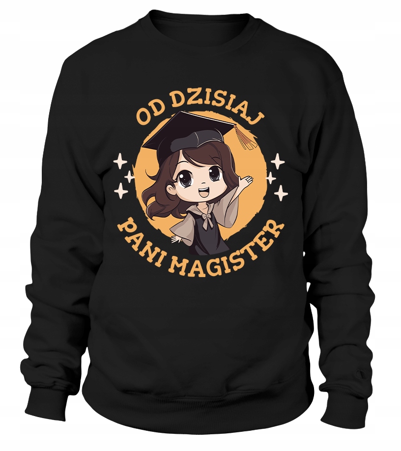 Mikina Od dnešního dne paní Magister S Černá
