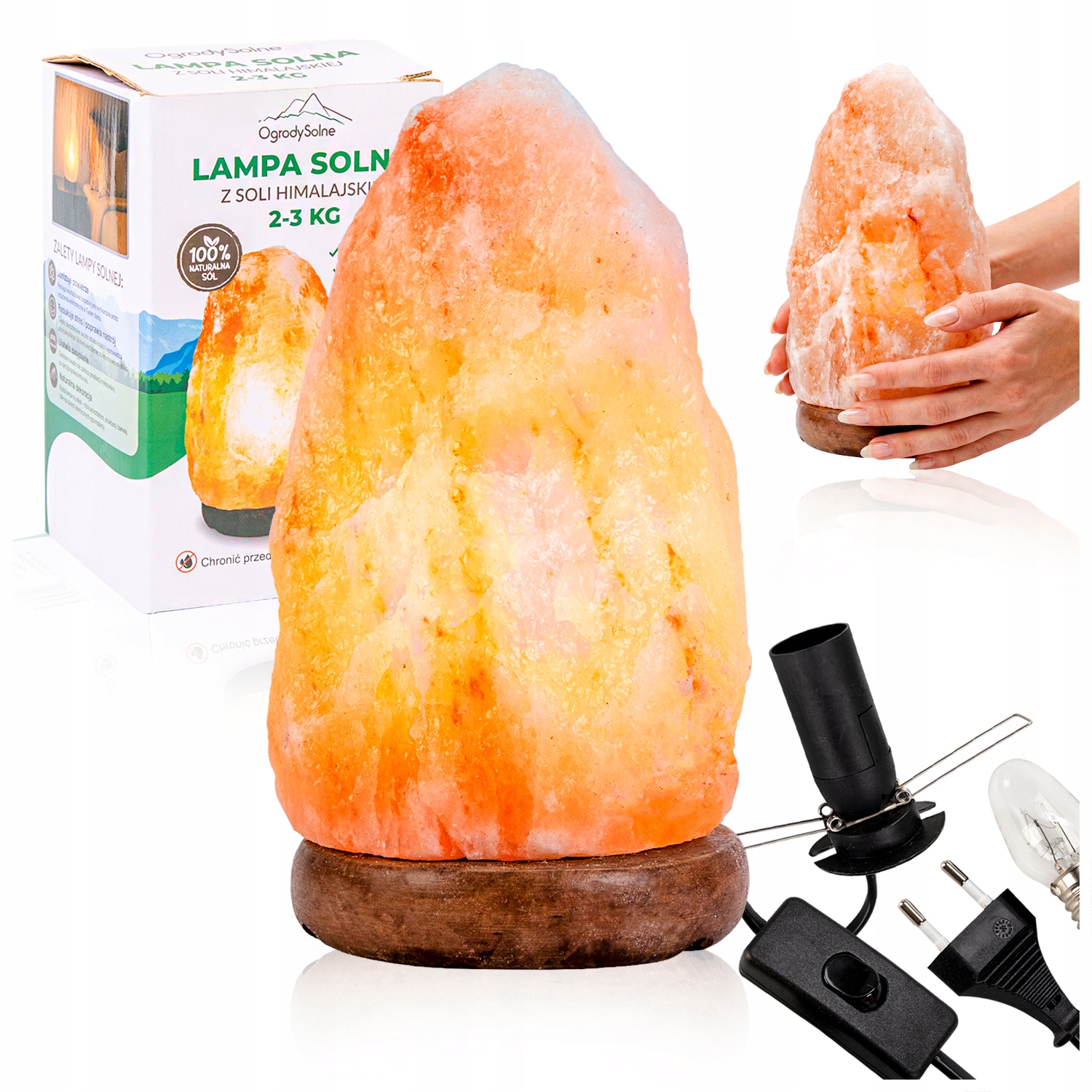 СОЛЯНАЯ ЛАМПА 2-3 КГ ИОНИЗАТОР ВОЗДУХА ГИМАЛАЙСКАЯ СОЛЬ ДЛЯ УКРАШЕНИЯ ИНТЕРЬЕРА