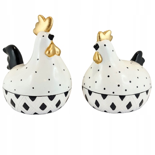 

Kogut I Kura Biało-czarny Para MIX Dwa