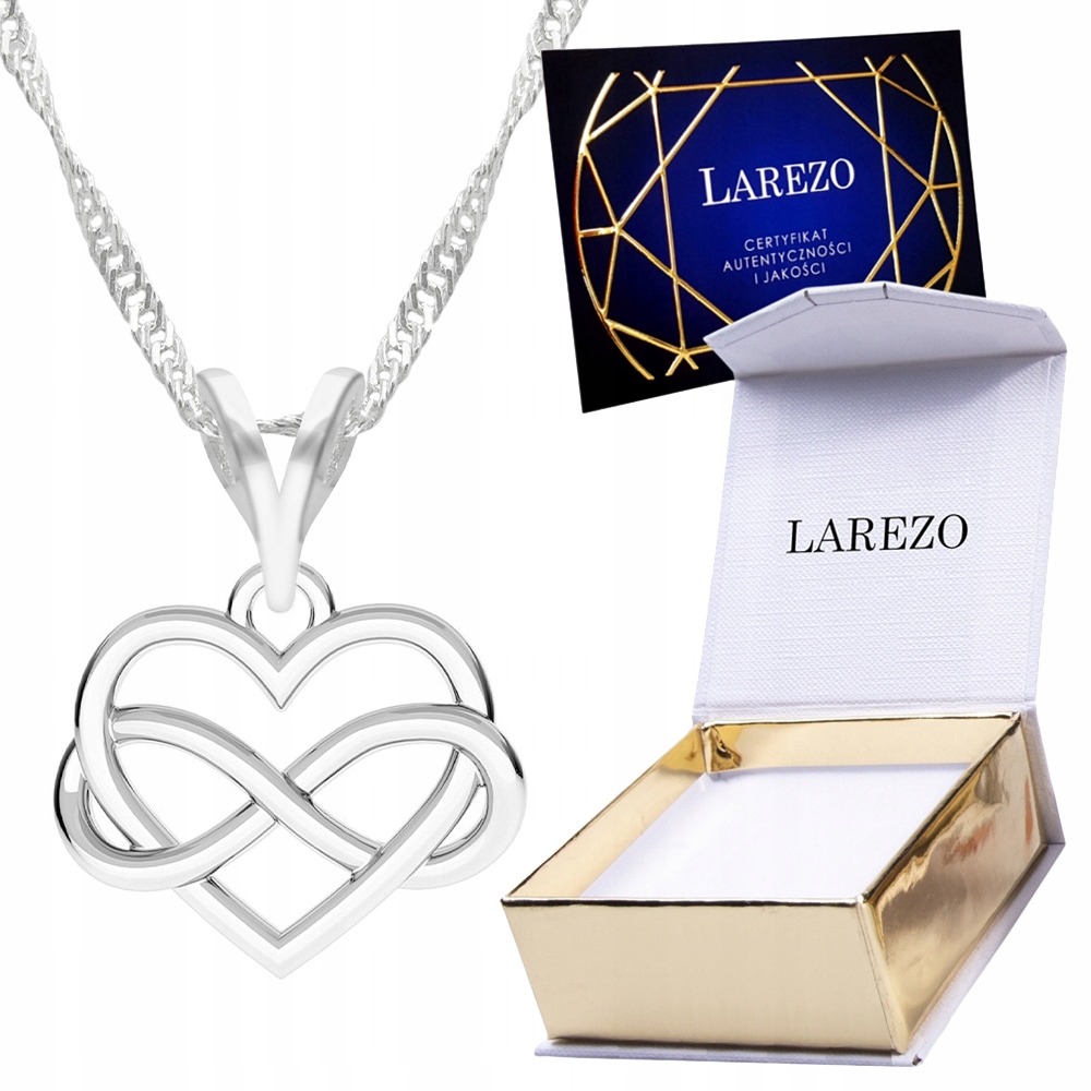 

Naszyjnik srebrny łańcuszek 925 Nieskończoność