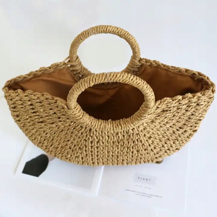 Torba boho pleciona do ręki podszewka ściągacz Kod producenta #628