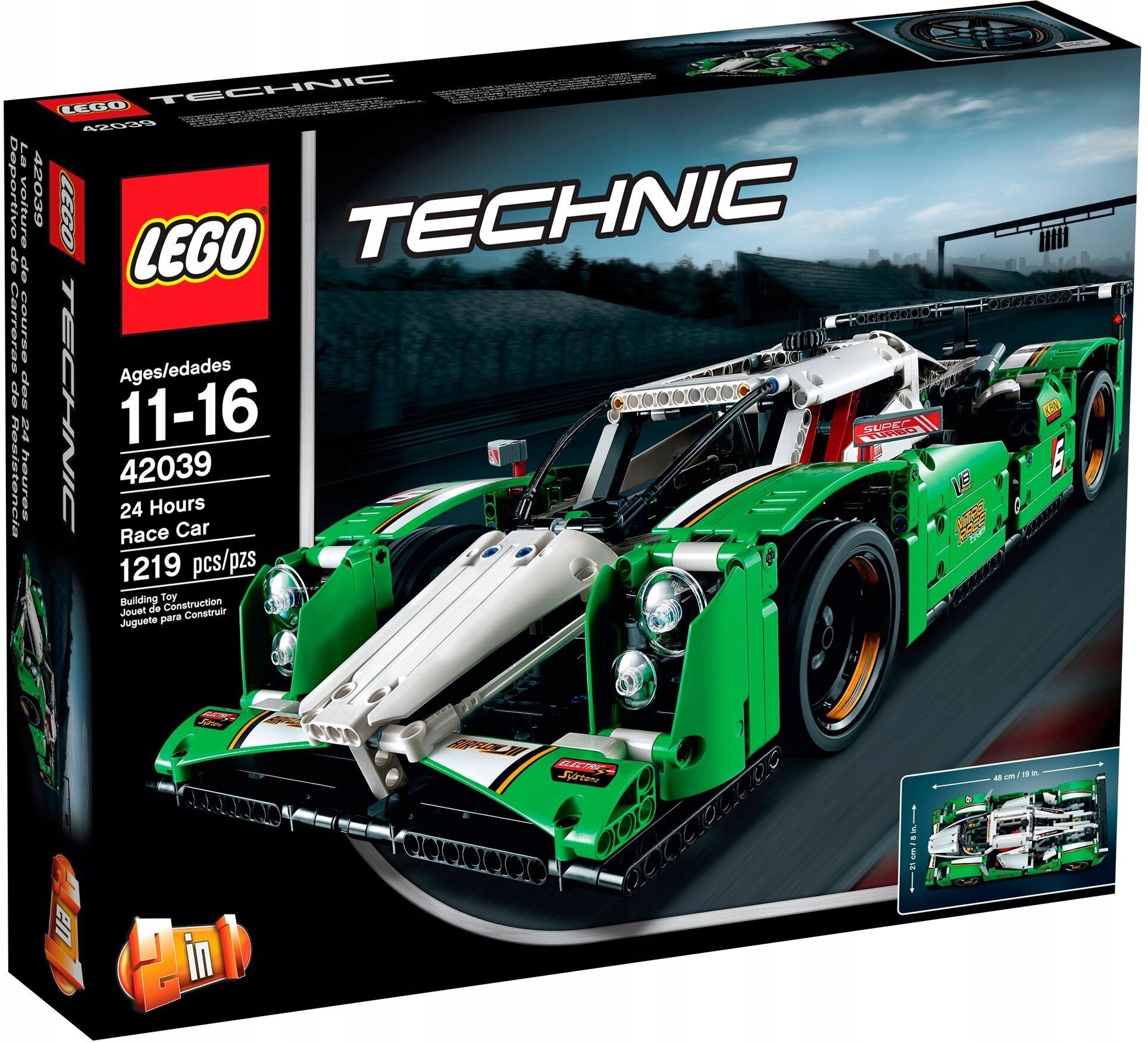Lego Technic 42039 Superrychlé závodní auto Nové